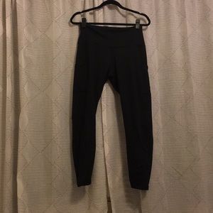 Fleece lined Aerie leggings with pockets